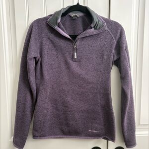 Eddie Bauer Lavender Fleece Pullover